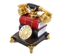 Amosfun Ornamenti per Telefoni retrò Telefono Rotante Vintage Telefono Decorativo Ornamento del Telefono da Tavolo Vecchio Telefono Arredamento Telefono retrò Resina Sintetica