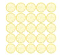 Amosfun Ornamento a Fetta D’arancia Trasparente 50 Pezzi in Plastica