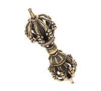 Amosfun Ornamento Vajra Pestello in Ottone Retrò, Mini Decorazione Dharma Compatta, Leggera e Portatile Per Casa, Ufficio e Studio