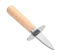Amosfun Ostriche Shucker Acciaio Inossidabile con Manico Ergonomico Legno Utensile Professionale per Aprire di Mare per Feste e Picnic