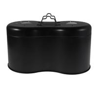 Amosfun Paralume Doppio in Alluminio Nero per Rettili e Serpenti, Lampada Riscaldante per Terrario in Vetro, Design Salvaspazio con Sicurezza Affidabile