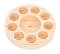Amosfun Pinolo Olio Essenziale in Legno Cremagliera Organizzatore Piccolo Aromaterapia Rastrelliere Olio Essenziale Rastrelliera Rack D'olio Essenziale Casi di Olio Essenziale di Legno