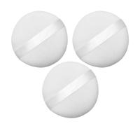 Amosfun Piumino Cipria in Cotone Lavabile 3 Pezzi, Spugna Velluto Rotonda per Trucco Viso e Corpo, Applicatore Puff per Polvere Libera, Morbido e Adatto a Pelle Delicata e Viaggi