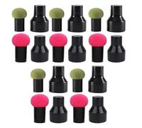 Amosfun Piumino per Trucco da Donna 10 Pezzi, Spugne Cosmetiche Morbide a Forma di Fungo per Uso Asciutto e Bagnato, Pad per Cipria e Fondotinta, Strumento Trucco Portatile per Casa