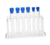 Amosfun Porta Provette in Plastica Trasparente Provette da Laboratorio Supporto Stabile e Resistente alla Corrosione per Esperimenti Scientifici e Lezioni Chimica per Scuole