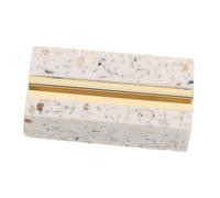 Amosfun Porta Segnaposto Raffinato e Resistente da Tavolo con Base Effetto Marmo Supporto per Cartoline e Menu per Eventi e Feste