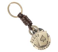 Amosfun Portachiavi Carte da Poker per Auto Borsa Portachiavi in Piccolo Decorazione da Appendere per Uomo