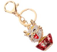 Amosfun Portachiavi Drago in Metallo Creativo e Versatile Ciondolo a Forma di Drago, Accessorio Pratico e Appariscente per Cellulare o Borsa, per Feste di Compleanno