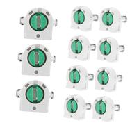 Amosfun Portalampada T8 in Abs Bianco, 20 Pezzi Riutilizzabili Design Semplice ed Elegante, per Uso Indoor e Outdoor e Resistenza