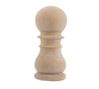 Amosfun Puntale per Colonna in Legno Massello Non Verniciato 16x7 Cm, Pinnacolo Rustico per Scale e Letti, Cappello Decorativo per Palo Interno ed Esterno, Accessorio Versatile per Arredo