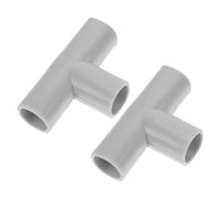 Amosfun Raccordi per Tubi a 3 Vie per Box, Connettori in Plastica per Recinzioni di Sicurezza Interne, Accessori per Mobili per Spazi Protetti in Casa, 2 Pezzi Giunto a T