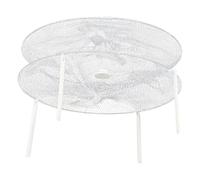 Amosfun Rete Trappola per Pesci Esca, Rete Trappola per Pesci Esca, Rotonda, Bianca, Nylon e Acciaio Inox, Portatile, per Pesca in Laghi e Fiumi