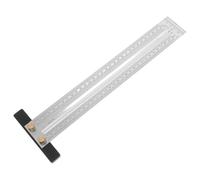 Amosfun Righello da Falegname in Acciaio Inossidabile Marcature Precise, Strumento Portatile per Misurazioni Accurate in Progetti di Falegnameria e Miglioramento Casa