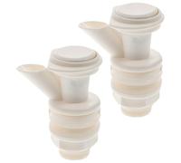 Amosfun Rubinetto per Dispenser Acqua Bianco 2 Pezzi in Pp Riutilizzabile Apertura Rapida per Sostituzione Beccuccio Refrigeratori per Eventi All'aperto e Feste