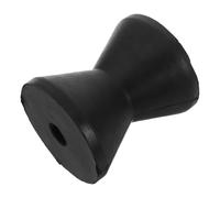Amosfun Rullo di Prua Nero per Rimorchio Barca in Gomma Supporto Anteriore Stabile e Distribuzione Ottimizzata del Carico per Utilizzo su Rampa e Mare