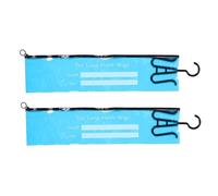 Amosfun Sacchetti per Parrucche in Pvc con Ganci 2 Pezzi, Borsa Porta-extension e Resistente, Organizer Sospeso Multifunzionale per Riporre Parrucche e Accessori Chioma, per Conservazione