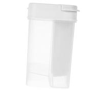 Amosfun Saliera trasparente a doppio coperchio per cucina, controllo preciso del condimento, contenitore ermetico per sale, pepe, zucchero e spezie, barattolo trasparente multifunzionale
