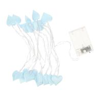 Amosfun San Valentino Tessuto Cuore LED Fata Luce Della Stringa Decorazione Interna per Camera Da Letto Festa di Nozze Foto