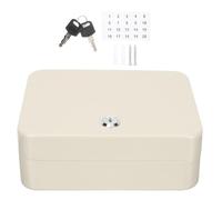 Amosfun Scatola di Gestione delle Chiavi in Ferro Bianco Design a 20 Scomparti Resistente per Organizzazione Chiavi da Parete per Case e Uffici