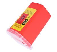 Amosfun Scatola di Riciclo Lamette Rasoio in Abs Sicura e Portatile per Smaltimento Sicuro delle Lamette Usate in Saloni e Barbieri