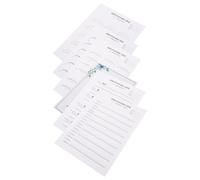 Amosfun Schede di Pratica Grafico e Guida alla Mappatura in Carta Bianca Pratica Extension Ciglia per Principianti per Formazione in Salone o Apprendimento Personale