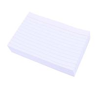 Amosfun Schede Indice Rigate Orizzontali 4x6 Pollici 400 Pezzi Carta Resistente Strappo Design Classico per Studenti e Preparazione Discorsi