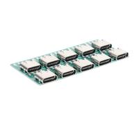 Amosfun Set 10 Pezzi Scheda Convertitore USB C 3.1 Connettore Femmina, PCB per Trasferimento Dati Veloce e Stabile, Accessorio Fai da Te per Uso in Casa e Ufficio