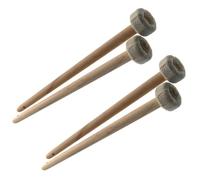 Amosfun Set 4 Bacchette per Gong Manico in Legno, Mazzuoli per Strumenti a Percussione, Bacchette per Principianti Adatte a Esercizi Musicali e Performance Live