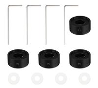 Amosfun Set 4 Pezzi Pedale Topper in Lega di Alluminio per Effetti Chitarra, Tappi Copri Unghie con Vite, Protezione Pedale Interruttore per Uso Musicale e Pedaliera