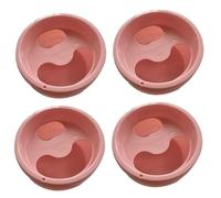 Amosfun Set 4 Pezzi Vaschetta per Ammollo Mani in Plastica Abs Resistente per Manicure Fai da Te e Cura Unghie a Casa, Ciotola Non Deformabile per Nail Art e Rimozione Colore Casuale