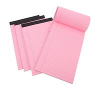 Amosfun Set 4 Quaderni A5 Fogli Lined per Appunti, Carta di Qualità, Design Semplice, per Ufficio e Insegnanti, Taccuino Pratico e Facile da Trasportare