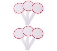 Amosfun Set da 6 Mini Lavagne Bianche in Schiuma Cancellabili a Secco 10x20 Cm, Tabelloni Segnapunti Portatili Monofacciali per Votazioni e Giochi di Risposte, Lavagnette Leggere per Uso