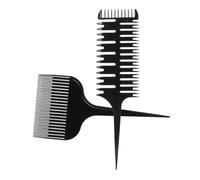 Amosfun Set di 2 Pettini per Chioma Professionali Coda per Sezionamento e Pettine a Spina, Strumento per Tintura, Mèches e Styling per Uso in Salone e Domestico