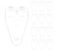 Amosfun Set di 20 Ganci per Veneziane - Supporti in Plastica per Persiane, Facili da Installare e Rimuovere Senza Forare, Ideali per Regolare l’Inclinazione delle Tende