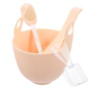 Amosfun Set di Ciotola per Mescolare Maschera Viso in Silicone Riutilizzabile Pennello e Spatola per Uso Domestico Fai da Te Salute e Bellezza