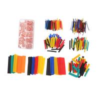 Amosfun Set di tubo di restringimento del calore in rame termoretraibili elettrici avvolgimento del cavo terminali ad anello di filo Kit di terminale di filo pvc