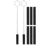 Amosfun Set Professionale di Accordatura per Pianoforte 2 Diapason e 4 Strisce Smorzatrici Lunghe, Strumenti in Gomma e Metallo per Messa a Punto Semplice e Manutenzione Pianoforti,