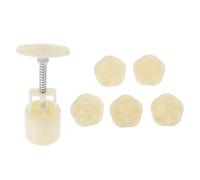 Amosfun Set Stampi per Mooncake 50g Pressa Manuale, Stampi per Torte Lunari Fatti a Mano in Materiale Ecologico, Utensili da Cucina per Dolci Casalinghi, Facili da Sformare e Pulire,