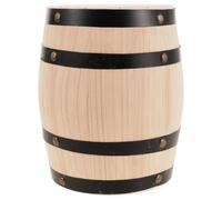 Amosfun Sgabello Botte in Legno Vintage per Giardino e Balcone Beige | Forma a Botte di Quercia, Leggero e Portatile, Stile Rustico per Prato, Decorazione Vigneto