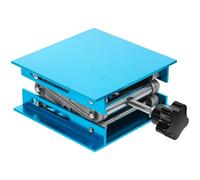 Amosfun Sollevatore a Martinetto a Forbice in Alluminio Anodizzato, Tavolo Elevatore da Laboratorio 100X100X160Mm Regolazione Manuale per Uso Scientifico e Tecnico