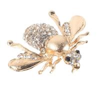 Amosfun Spilla Ape Donna in Lega con Cristalli Oro, Resistente alla Ruggine e Leggera, Accessorio Raffinato per Donna o Spillone per Scialle