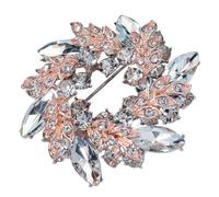 Amosfun Spilla da Donna Decorativa Strass Spilla per Abito da Sposa e Cappello per Feste e Cerimonie