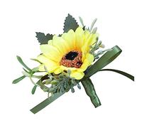 Amosfun Spilla da Forma Girasole Accessorio Realistico per Matrimonio e Feste Decorazione Alta per Estivi e Anniversari