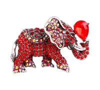 Amosfun Spilla Elefante Strass Intarsiati Spilla da Colletto Decorativa in Lega Accessorio per Abiti e Feste per Donna Adatta per Eventi e Celebrazioni