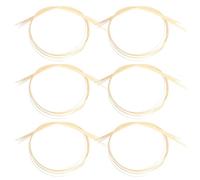 Amosfun Strisce di Rilegatura Accessorio Pratico per Chitarra in ABS Bianco 10 Pezzi per Decorazione e Sostituzione Bordo Chitarra Acustica e Classica