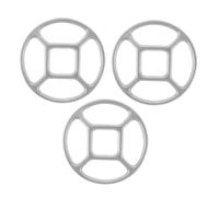 Amosfun Supporto Antiscivolo per Wok in Lega Resistente ad Alta Temperatura, Riduttore per Anello Gas per Fornelli, Set da 3 Pezzi per Pentole Piccole in Cucina
