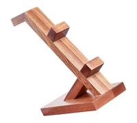 Amosfun Supporto per Controller di Gioco in Legno Marrone Porta Cuffie, Organizer Portatile e Protettivo per Headset e Game Controller, Design Semplice per Display e Storage