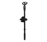 Amosfun Supporto per Microfono con Braccio Oscillante in Metallo Nero Regolabile, Clip Pratica e Girevole per Casa e Podio, Set Completo