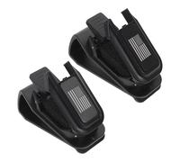 Amosfun Supporto per Occhiali da Sole per Auto Doppia Clip, Gancio per Visiera Parasole Stampa Bandiera Americana, Porta Occhiali e Organizer per Biglietti, per Veicoli, Set da 2 Pezzi