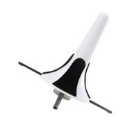 Amosfun Supporto per Tromba Pieghevole Vite e Staffa Staccabile Bianco Base a Tre Gambe in Metallo e Plastica per Strumenti a
